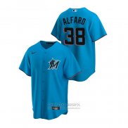 Camiseta Beisbol Hombre Miami Marlins Jorge Alfaro Replica Alterno Azul