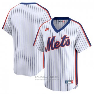 Camiseta Beisbol Hombre New York Mets Cooperstown Collection Limited Blanco