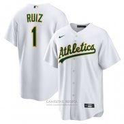 Camiseta Beisbol Hombre Oakland Athletics Esteury Ruiz Primera Replica Blanco