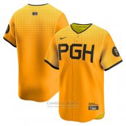 Camiseta Beisbol Hombre Pittsburgh Pirates City Connect Limited Oro