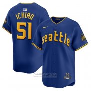 Camiseta Beisbol Hombre Seattle Mariners Ichiro Suzuki City Connect Retired Azul