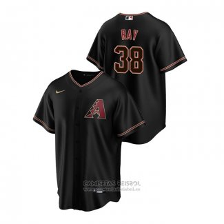 Camiseta Beisbol Hombre Arizona Diamondbacks Robbie Ray Replica Alterno Negro