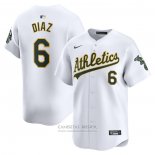 Camiseta Beisbol Hombre Oakland Athletics Jordan Diaz Primera Limited Blanco