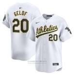 Camiseta Beisbol Hombre Oakland Athletics Zack Gelof Primera Limited Blanco