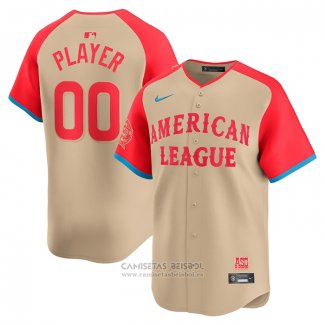 Camiseta Beisbol Hombre All Star 2024 American League Limited Pick-A-Player Crema