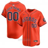 Camiseta Beisbol Hombre Houston Astros Alterno Limited Personalizada Naranja