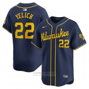 Camiseta Beisbol Hombre Milwaukee Brewers Christian Yelich Alterno Limited Azul