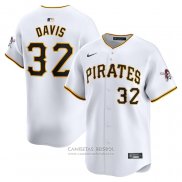 Camiseta Beisbol Hombre Pittsburgh Pirates Henry Davis Primera Limited Blanco