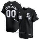 Camiseta Beisbol Hombre Chicago White Sox Alterno Limited Personalizada Negro