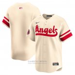 Camiseta Beisbol Hombre Los Angeles Angels City Connect Limited Crema