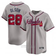 Camiseta Beisbol Hombre Atlanta Braves Matt Olson Segunda Limited Gris