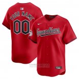 Camiseta Beisbol Hombre Cleveland Guardians Alterno Limited Personalizada Rojo