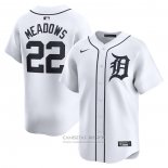 Camiseta Beisbol Hombre Detroit Tigers Parker Meadows Primera Limited Blanco