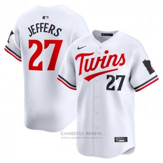 Camiseta Beisbol Hombre Minnesota Twins Ryan Jeffers Primera Limited Blanco