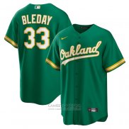 Camiseta Beisbol Hombre Oakland Athletics JJ Bleday Alterno Replica Verde