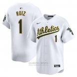 Camiseta Beisbol Hombre Oakland Athletics Esteury Ruiz Primera Limited Blanco