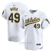 Camiseta Beisbol Hombre Oakland Athletics Ryan Noda Primera Limited Blanco