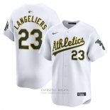 Camiseta Beisbol Hombre Oakland Athletics Shea Langeliers Primera Limited Blanco