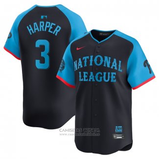 Camiseta Beisbol Hombre All Star 2024 Bryce Harper National League Limited Azul