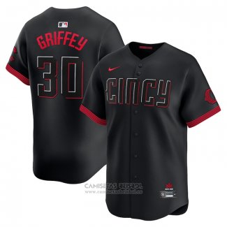 Camiseta Beisbol Hombre Cincinnati Reds Ken Griffey Jr. City Connect Limited Negro