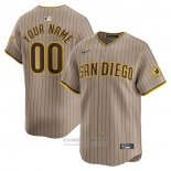 Camiseta Beisbol Hombre San Diego Padres Alterno Limited Personalizada Marron