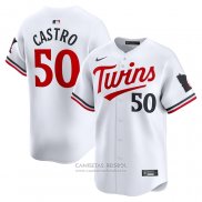 Camiseta Beisbol Hombre Minnesota Twins Willi Castro Primera Limited Blanco