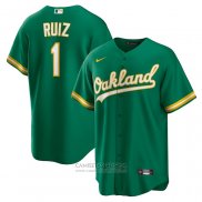 Camiseta Beisbol Hombre Oakland Athletics Esteury Ruiz Alterno Replica Verde