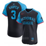 Camiseta Beisbol Hombre All Star 2024 Bryce Harper National League Elite Azul