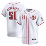 Camiseta Beisbol Hombre Cincinnati Reds Graham Ashcraft Primera Limited Blanco