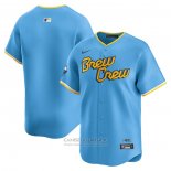 Camiseta Beisbol Hombre Milwaukee Brewers City Connect Limited Azul