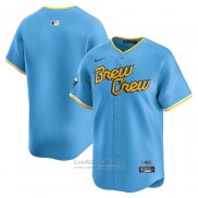 Camiseta Beisbol Hombre Milwaukee Brewers City Connect Limited Azul