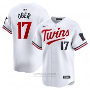 Camiseta Beisbol Hombre Minnesota Twins Bailey Ober Primera Limited Blanco