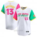 Camiseta Beisbol Hombre San Diego Padres Manny Machado City Connect Limited Blanco