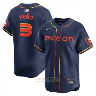 Camiseta Beisbol Hombre Houston Astros Jeremy Pena City Connect Limited Azul