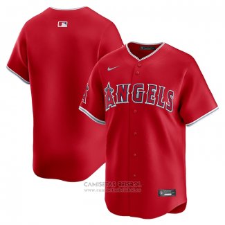 Camiseta Beisbol Hombre Los Angeles Angels Alterno Limited Rojo