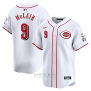 Camiseta Beisbol Hombre Cincinnati Reds Matt McLain Primera Limited Blanco