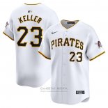 Camiseta Beisbol Hombre Pittsburgh Pirates Mitch Keller Primera Limited Blanco