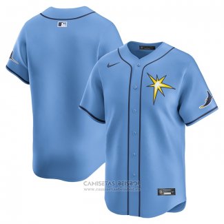 Camiseta Beisbol Hombre Tampa Bay Rays Alterno Limited Light Azul