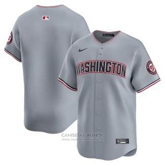 Camiseta Beisbol Hombre Washington Nationals Road Limited Gris