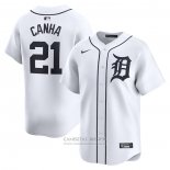 Camiseta Beisbol Hombre Detroit Tigers Mark Canha Primera Limited Blanco