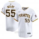 Camiseta Beisbol Hombre Pittsburgh Pirates Jason Delay Primera Limited Blanco